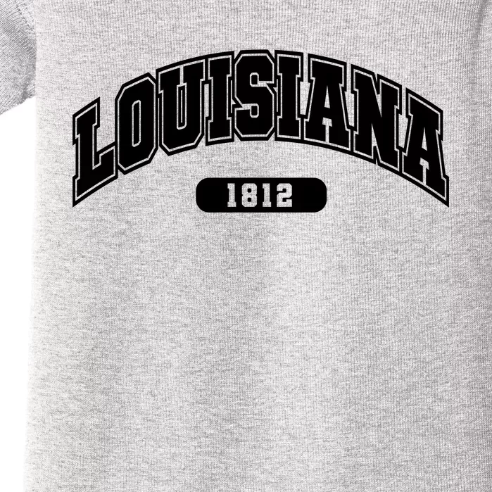 Louisiana Collegiate Style 1812 Baby Bodysuit