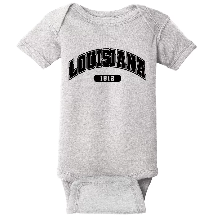 Louisiana Collegiate Style 1812 Baby Bodysuit