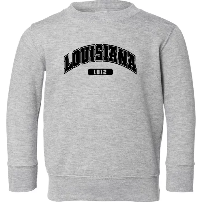 Louisiana Collegiate Style 1812 Toddler Sweatshirt