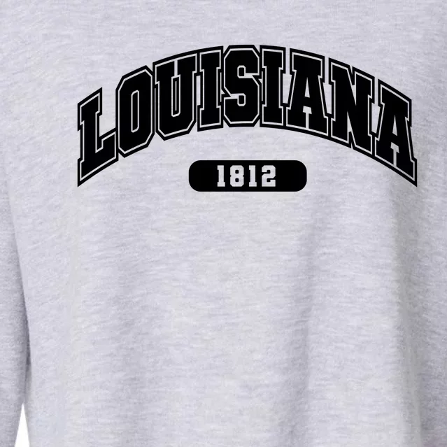 Louisiana Collegiate Style 1812 Cropped Pullover Crew