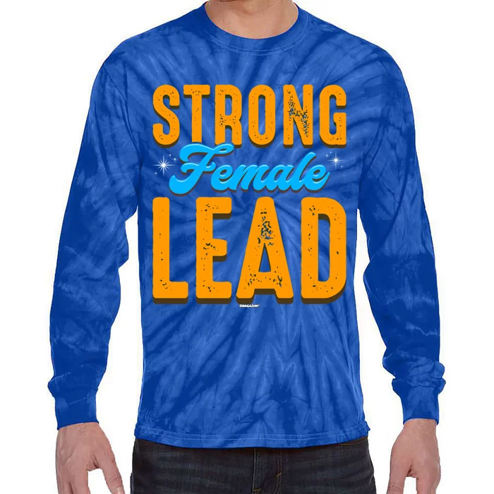 Leadership Coworker Swagazon Associate Strong Female Lead Great Gift Tie-Dye Long Sleeve Shirt