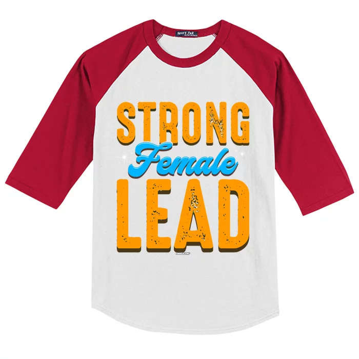 Leadership Coworker Swagazon Associate Strong Female Lead Great Gift Kids Colorblock Raglan Jersey