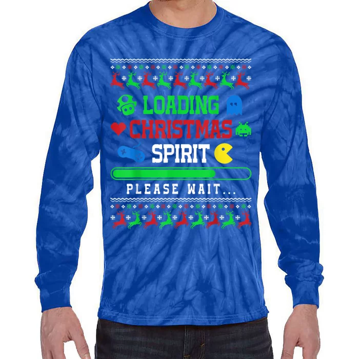 Loading Christmas Spirit Funny Ugly Sweater Christmas Squad Gift Tie-Dye Long Sleeve Shirt