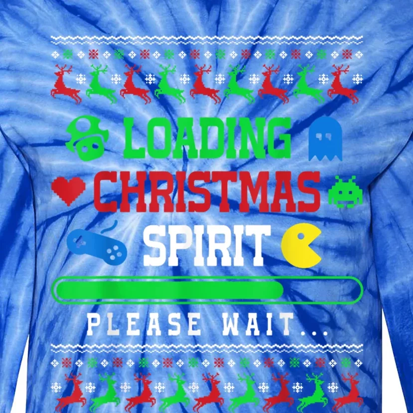 Loading Christmas Spirit Funny Ugly Sweater Christmas Squad Gift Tie-Dye Long Sleeve Shirt