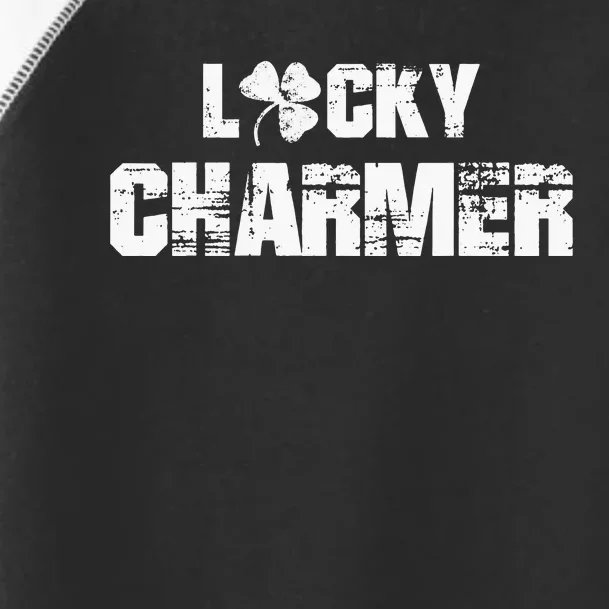 Lucky Charmer Shamrock Clover Leaf St Patricks Day Toddler Fine Jersey T-Shirt