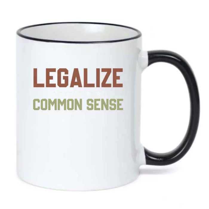 Legalize Common Sense Retro Black Color Changing Mug