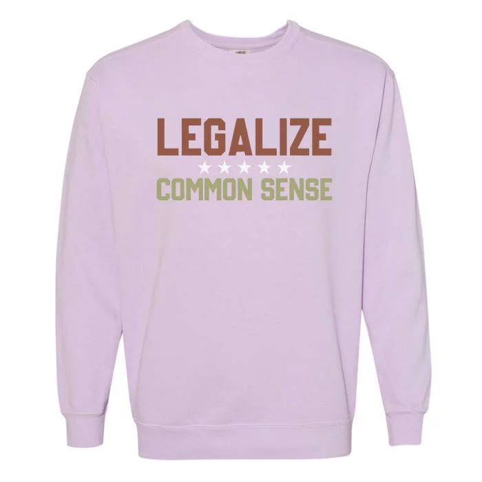 Legalize Common Sense Retro Garment-Dyed Sweatshirt