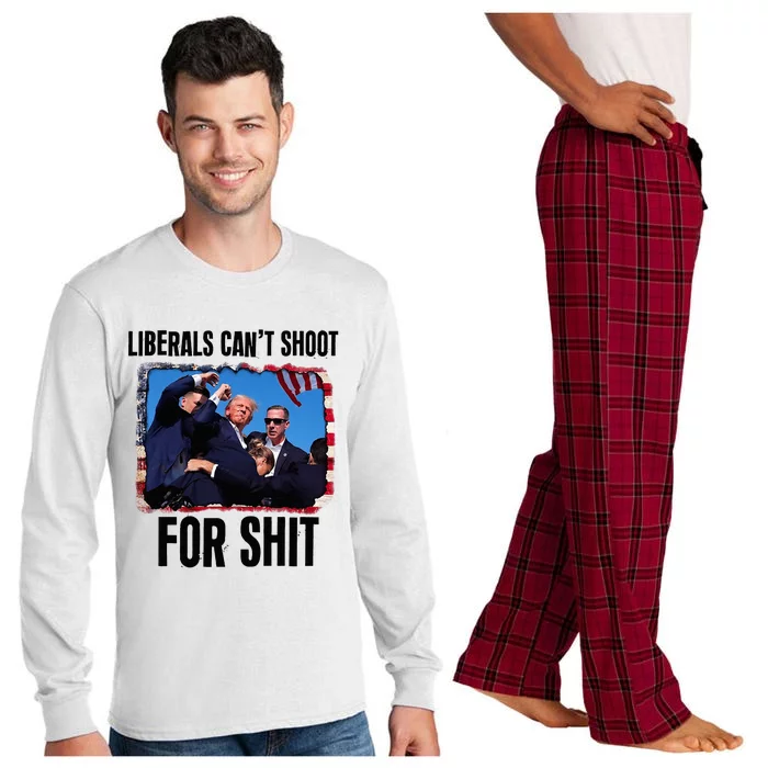 Liberals CanT Shoot For Shit Long Sleeve Pajama Set