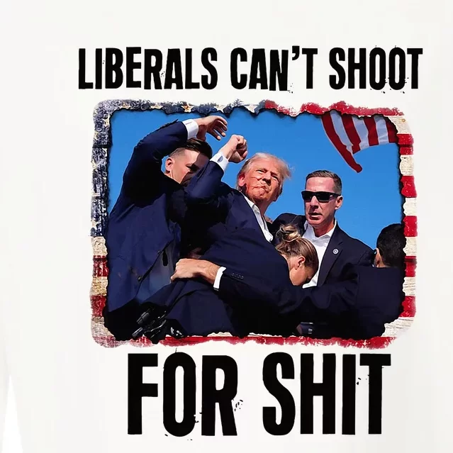 Liberals CanT Shoot For Shit Cropped Pullover Crew