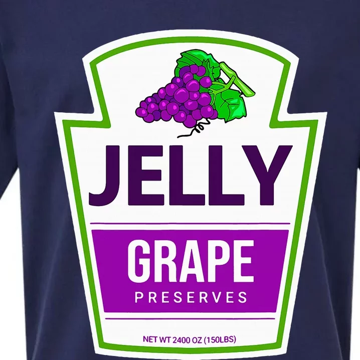 Lazy Costume S Grape Jelly Jar For Halloween Sueded Cloud Jersey T-Shirt