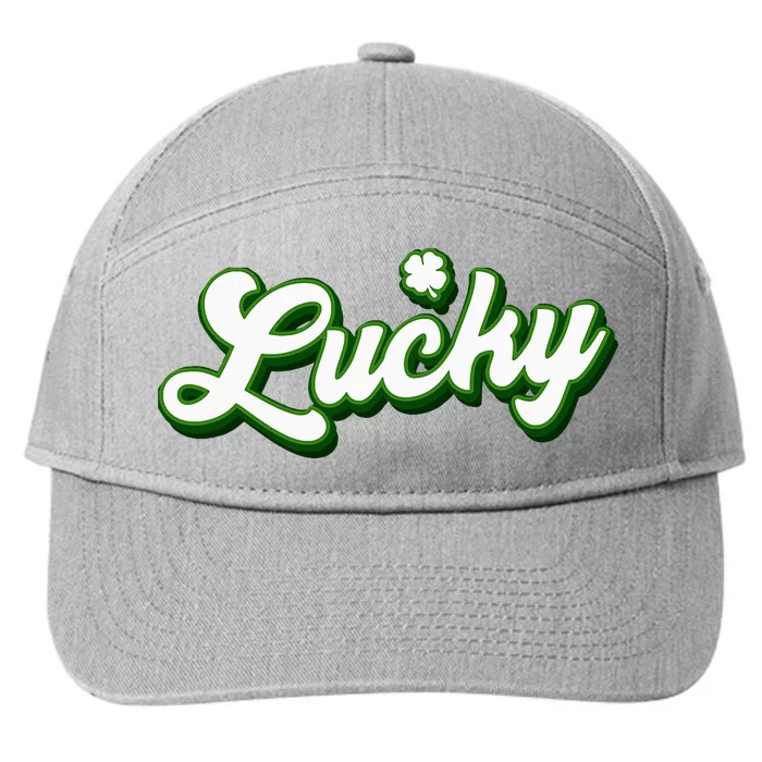 Lucky Charm Shamrock Lucky 7-Panel Snapback Hat