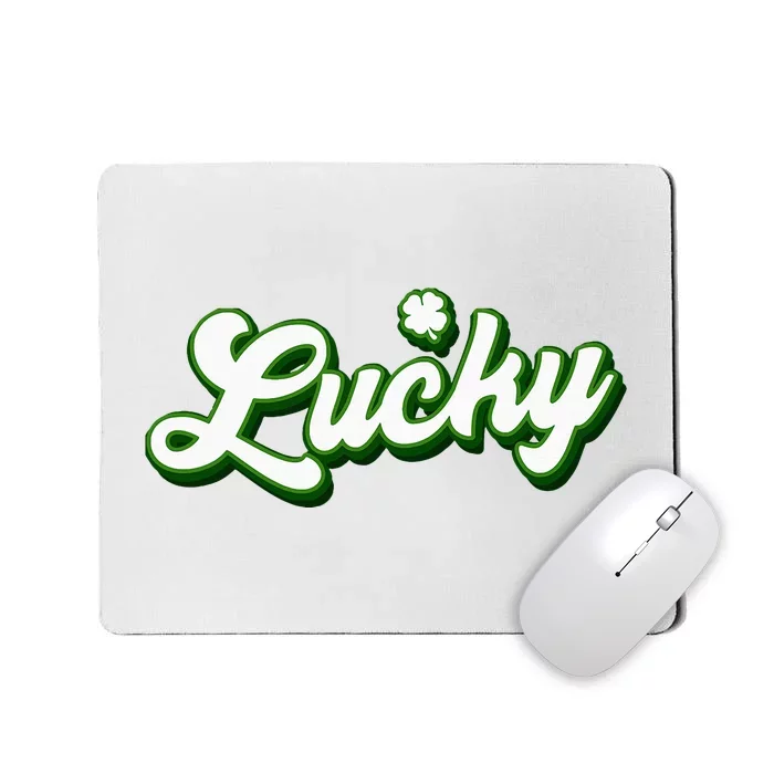 Lucky Charm Shamrock Lucky Mousepad