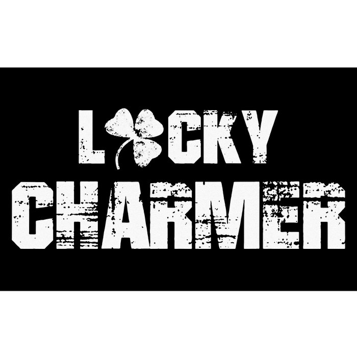 Lucky Charmer Shamrock Clover Leaf Bumper Sticker