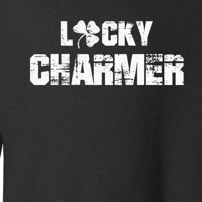 Lucky Charmer Shamrock Clover Leaf Toddler Sweatshirt