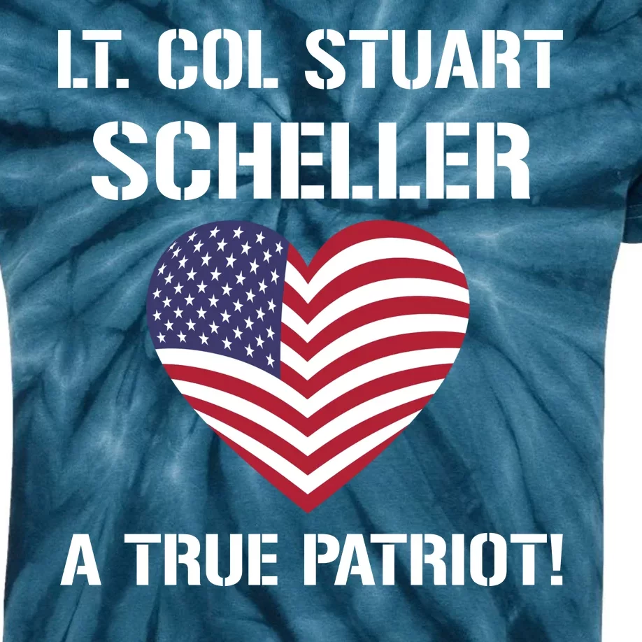 Lt. Col. Stuart Scheller A True Patriot Kids Tie-Dye T-Shirt