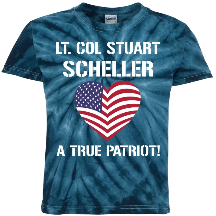 Lt. Col. Stuart Scheller A True Patriot Kids Tie-Dye T-Shirt