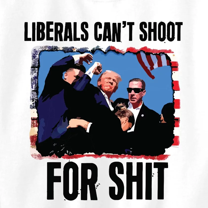 Liberals Cant Shoot For Shit Kids Sweatshirt