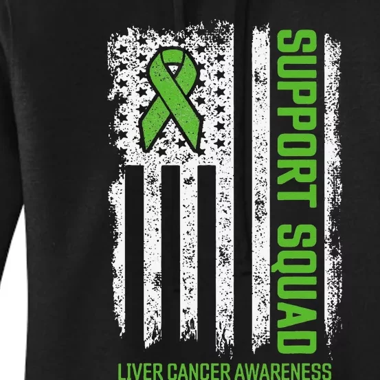 Liver Cancer Support Squad Liver Cancer Awareness Women's Pullover Hoodie