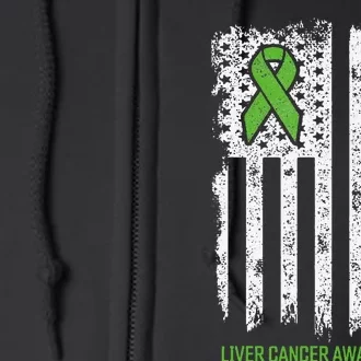 Liver Cancer Support Squad Liver Cancer Awareness Full Zip Hoodie