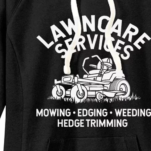 Lawn Care Services Zero Turn Mower Women's Fleece Hoodie