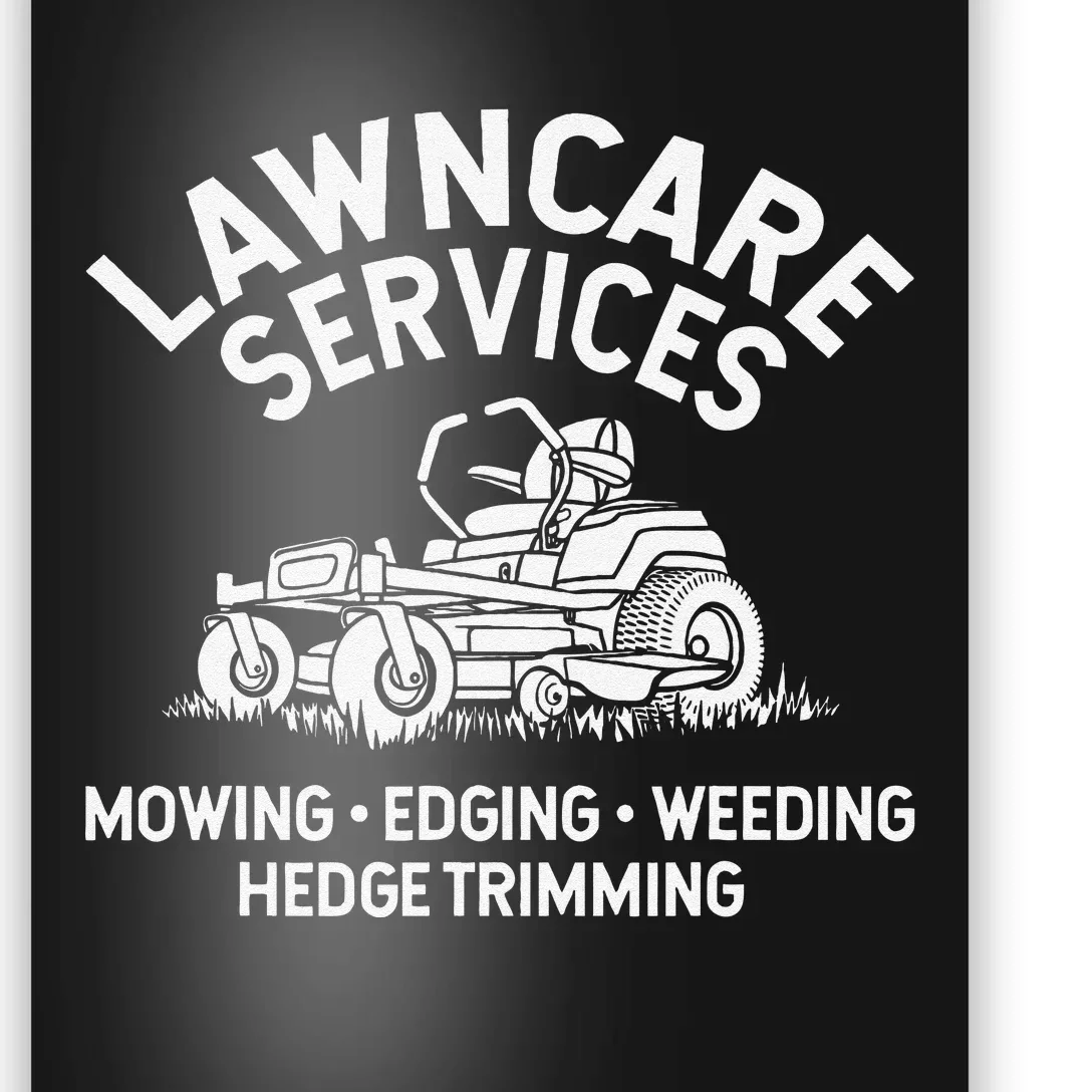 Lawn Care Services Zero Turn Mower Poster