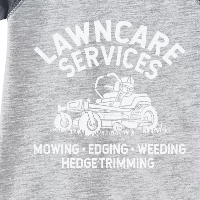 Lawn Care Services Zero Turn Mower Infant Baby Jersey Bodysuit