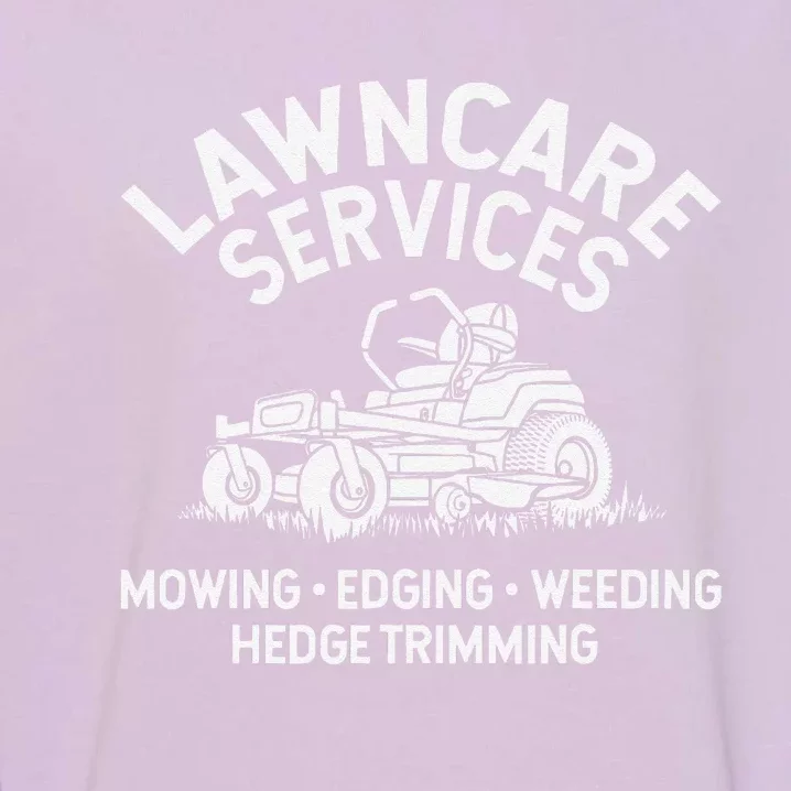 Lawn Care Services Zero Turn Mower Garment-Dyed Sweatshirt