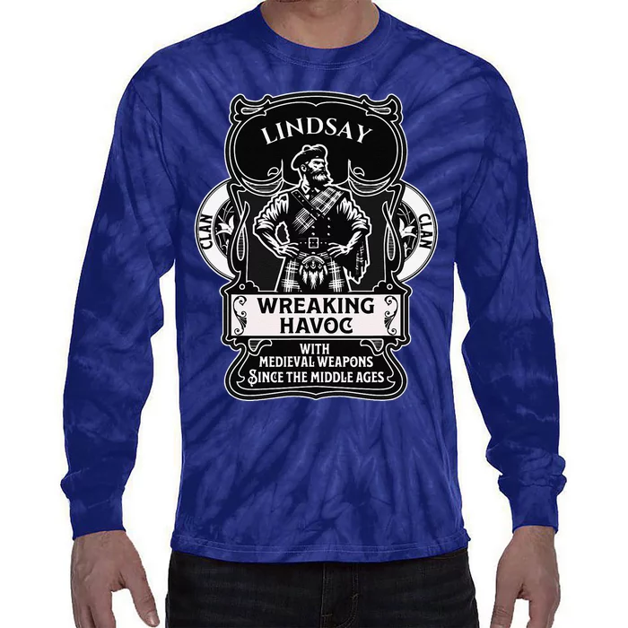 Lindsay Clan Scottish Havoc Gaelic Games Tie-Dye Long Sleeve Shirt