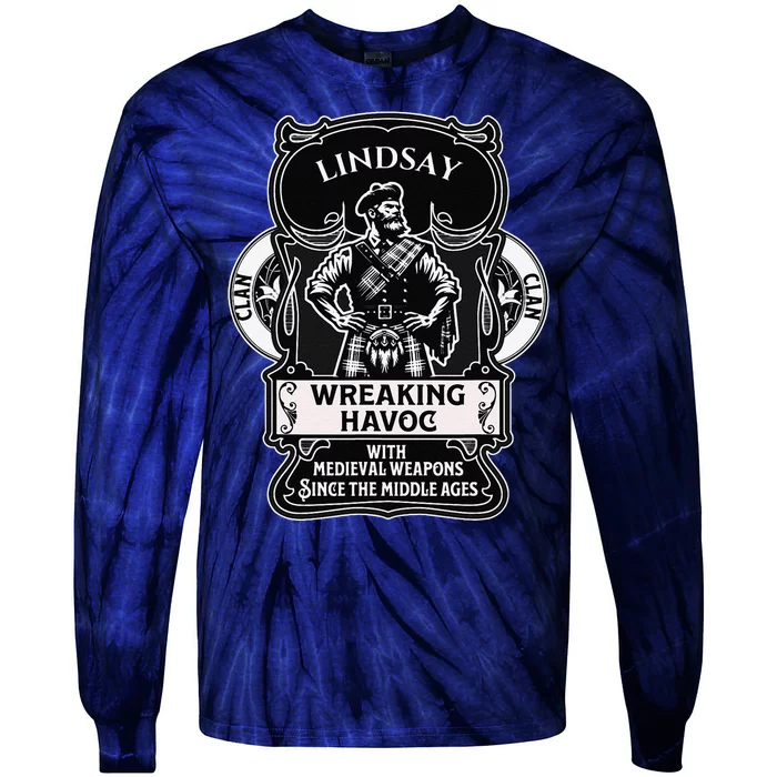 Lindsay Clan Scottish Havoc Gaelic Games Tie-Dye Long Sleeve Shirt