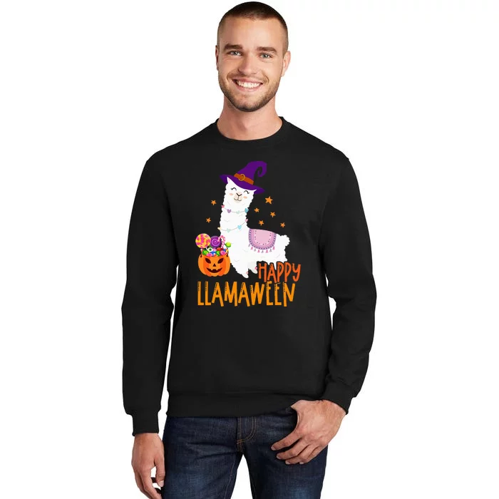 Llamaween Costume Spooky Gift for Halloween Tall Sweatshirt