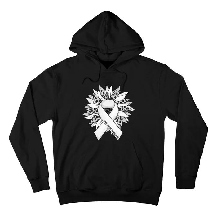 Lung Cancer Sunflower Lung Cancer Awareness Hoodie