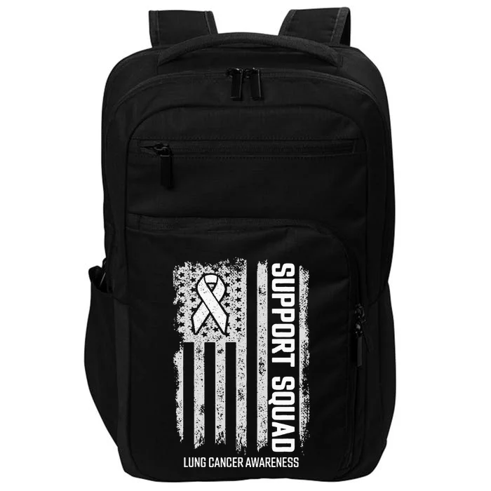 Lung Cancer Support Squad Lung Cancer Awareness Impact Tech Backpack