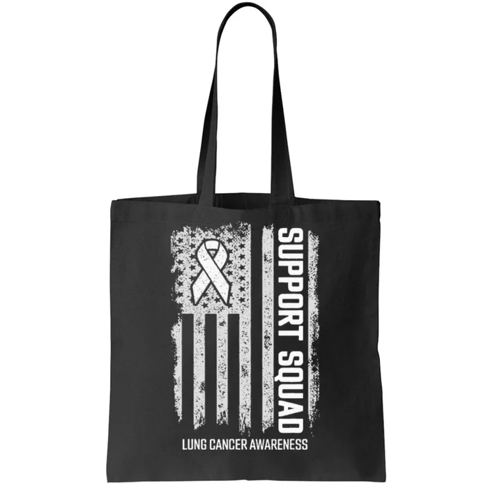 Lung Cancer Support Squad Lung Cancer Awareness Tote Bag