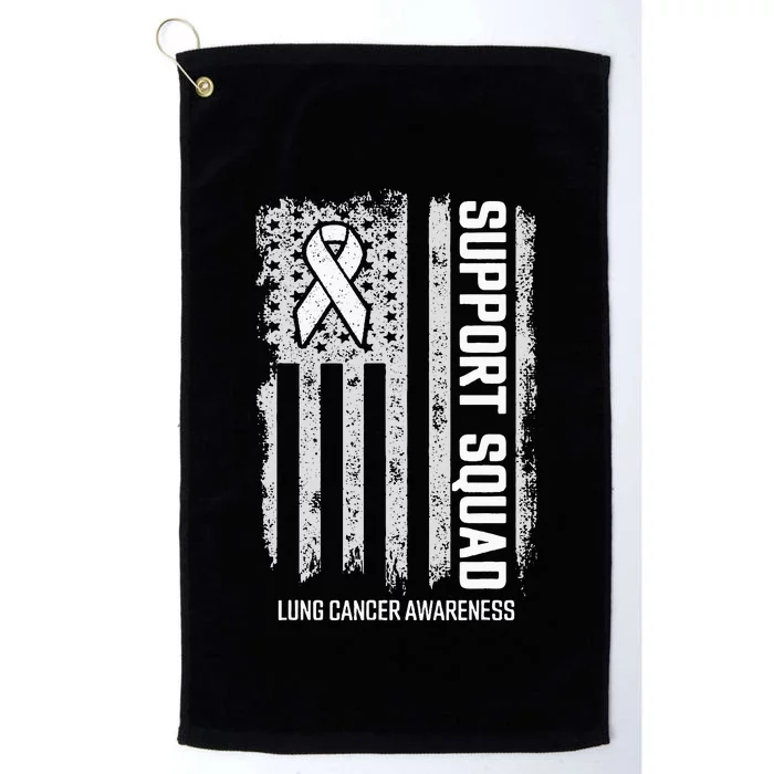 Lung Cancer Support Squad Lung Cancer Awareness Platinum Collection Golf Towel