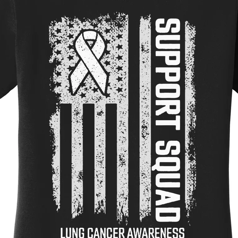 Lung Cancer Support Squad Lung Cancer Awareness Women's T-Shirt