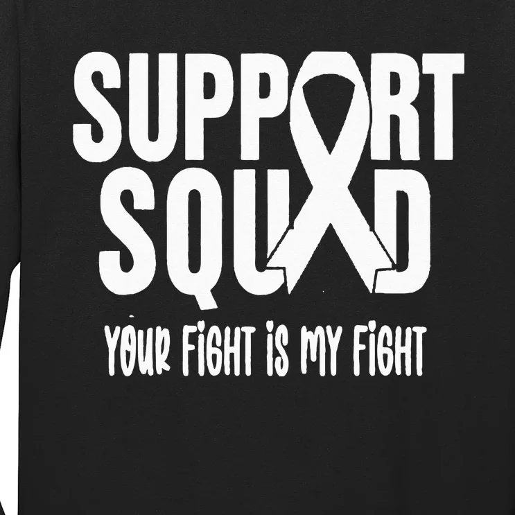 Lung Cancer Support Squad Lung Cancer Awareness Long Sleeve Shirt