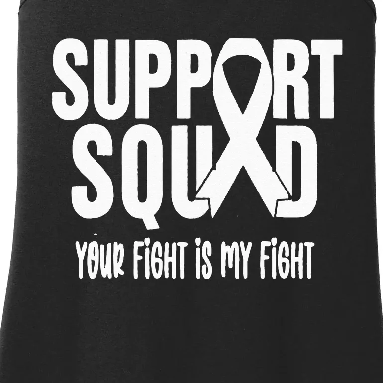 Lung Cancer Support Squad Lung Cancer Awareness Ladies Essential Tank