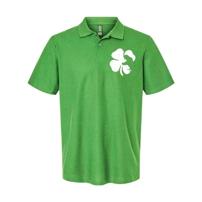 Lucky Clover St Patrick's Dinosaur Softstyle Adult Sport Polo