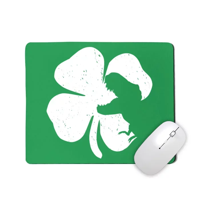 Lucky Clover St Patrick's Dinosaur Mousepad