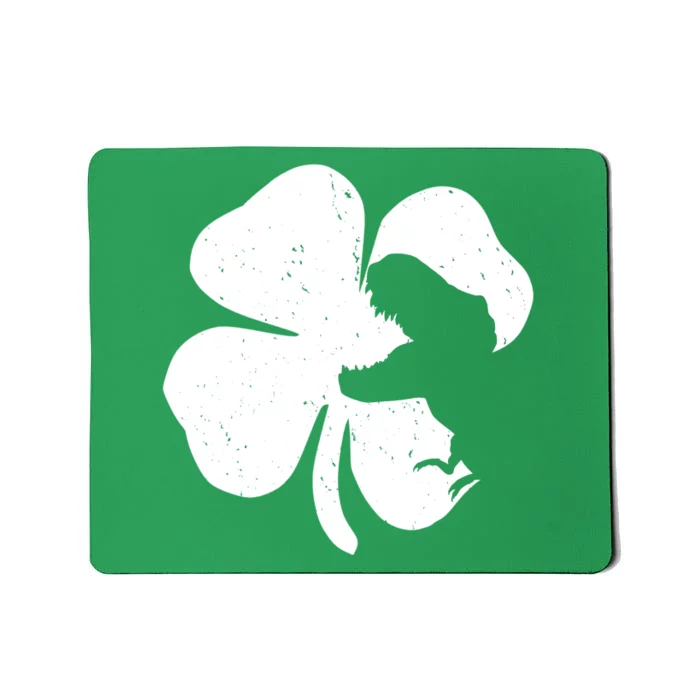 Lucky Clover St Patrick's Dinosaur Mousepad