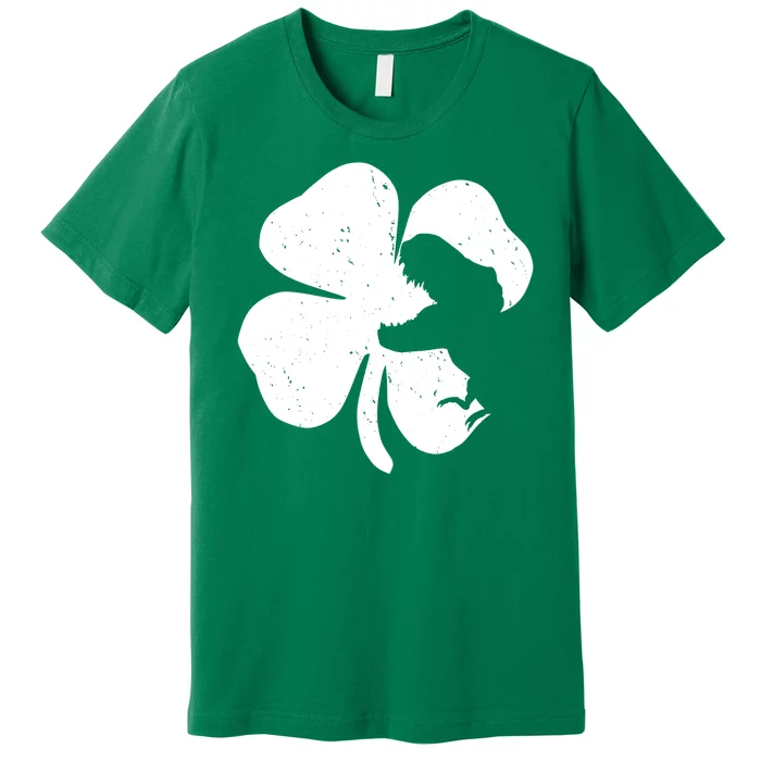 Lucky Clover St Patrick's Dinosaur Premium T-Shirt