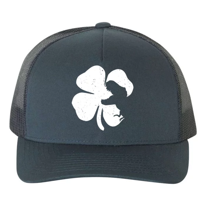 Lucky Clover St Patrick's Dinosaur Yupoong Adult 5-Panel Trucker Hat