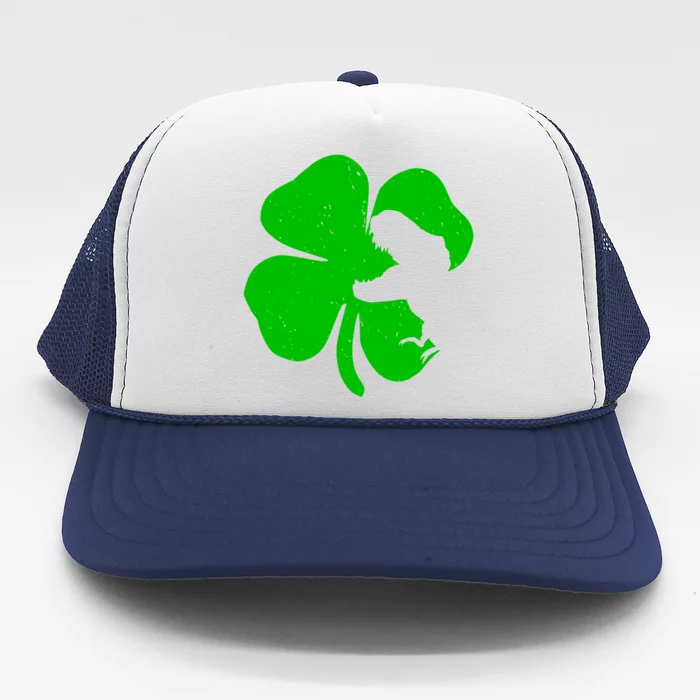 Lucky Clover St Patrick's Dinosaur Trucker Hat