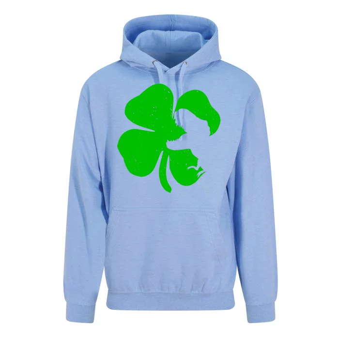 Lucky Clover St Patrick's Dinosaur Unisex Surf Hoodie