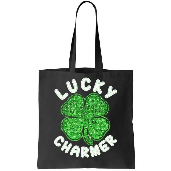 Lucky Charmer St Patricks Day Shamrock Tote Bag