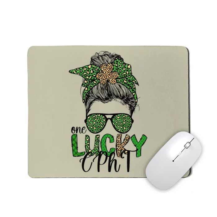 Lucky CPhT St. Patrick's Day Certified Pharmacy Technician Mousepad