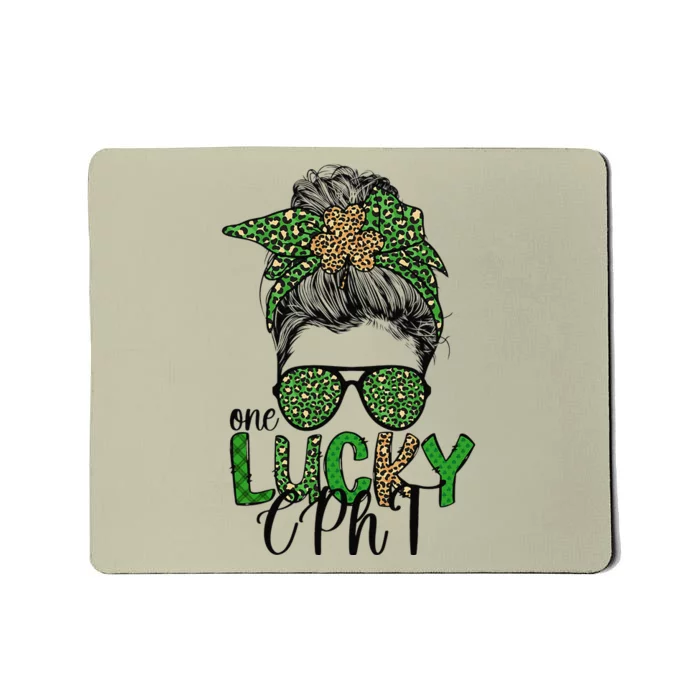 Lucky CPhT St. Patrick's Day Certified Pharmacy Technician Mousepad