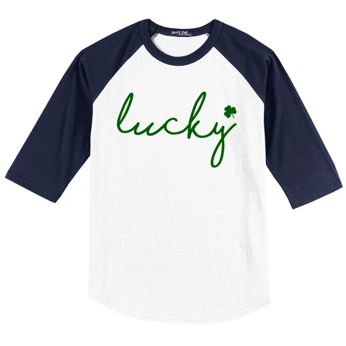 Lucky Clover St Patrick's Day Baseball Sleeve Shirt