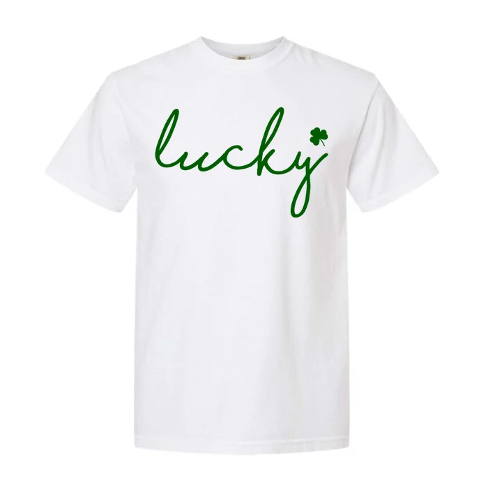 Lucky Clover St Patrick's Day Garment-Dyed Heavyweight T-Shirt