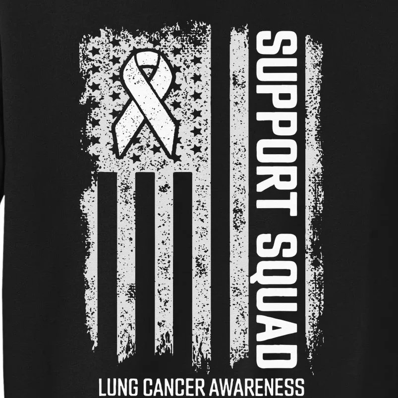 Lung Cancer Shirts Support Squad Lung Cancer Awareness Sweatshirt